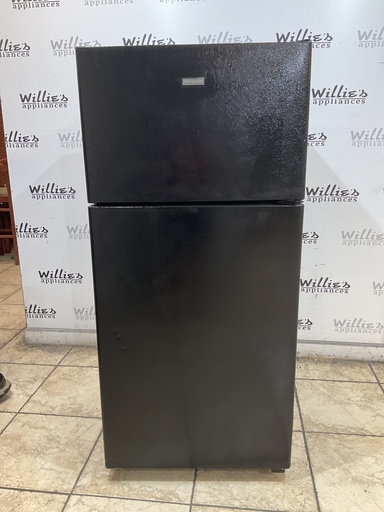 [107133] Hotpoint Used Refrigerator Top and Bottom 28x61 1/2” (black) 