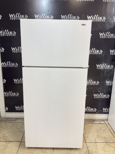 [107158] Hotpoint Used Refrigerator Top and Bottom 28x61 1/2” (white) 