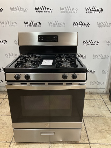 [107162] Ge Used Natural Gas Stove 30inches (Stainless Steel) 