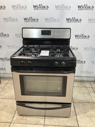 [107169] Frigidaire Used Natural Gas Stove 30inches (Stainless Steel) 