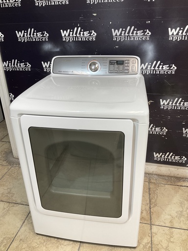 [107179] Samsung Used Electric Dryer 220volts (30 AMP) 27inches {3 prong} (White) 