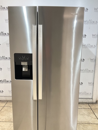 [107180] Whirlpool Used Refrigerator Side by Side 33x67 (Stainless Steel) 