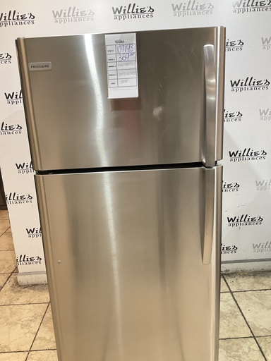[107193] Frigidaire Used Refrigerator Top and Bottom 30x66 (Stainless Steel) 