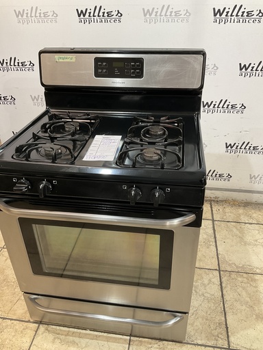 [107207] Frigidaire Used Gas Propane Stove 30inches ( Stainless Steel) 