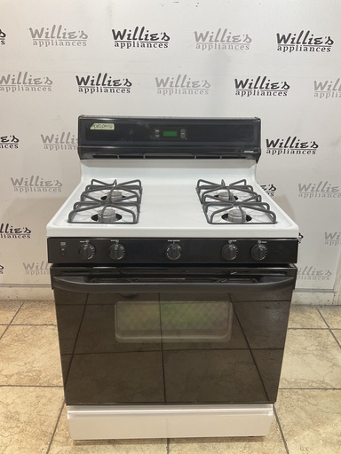 [107237] Hotpoint Used Gas Propane Stove 30inches (Bisque/black) 