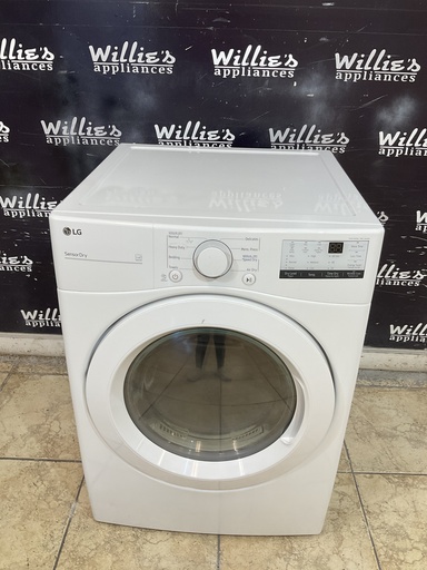 [107221] Lg Used Electric Dryer 220volts (30 AMP) 27inches {3 prong} (White) 