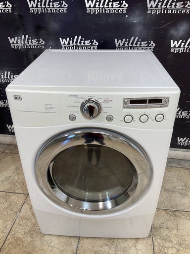 [107258] Lg Used Electric Dryer 220volts (30 AMP) 27inches {3 prong} (White) 