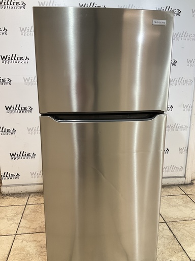 [107260] Frigidaire Used Refrigerator Top and Bottom 30x66 (Stainless Steel)