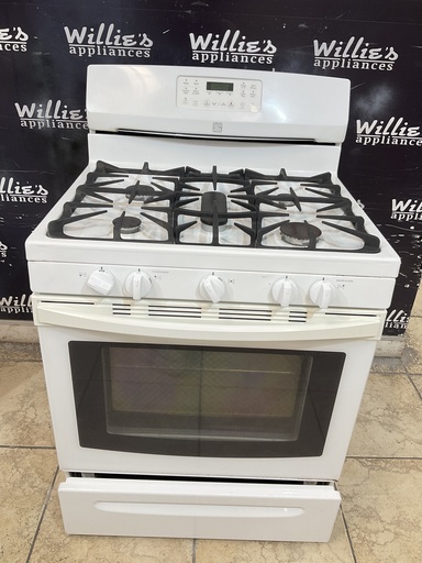 [107293] Kenmore Used Natural Gas Stove 30inches (white) 