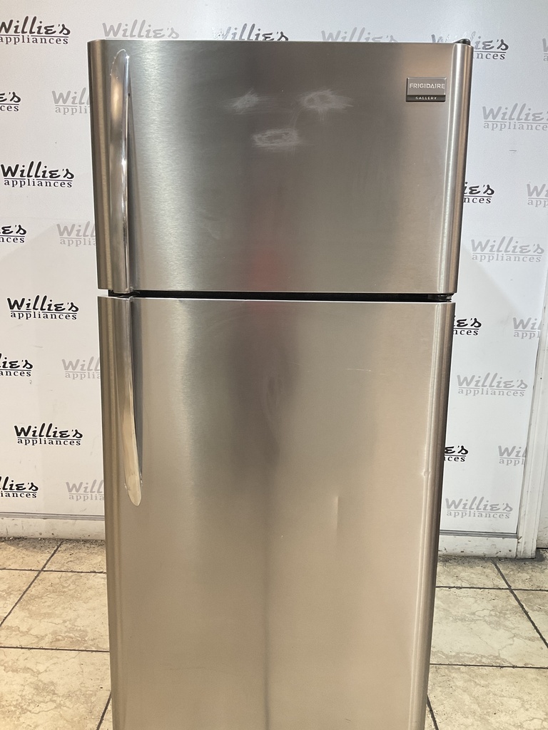 Frigidaire Used Refrigerator Top and Bottom 30x66 (Stainless Steel)
