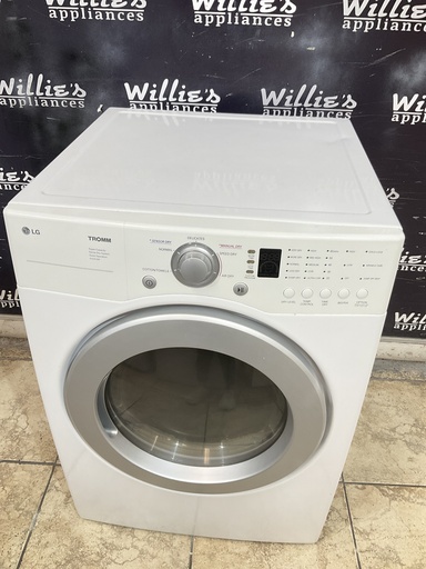[107306] Lg Used Electric Dryer 220volts (30 AMP) 29inches {3 prong} (White) 