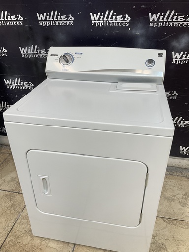 [107307] Kenmore Used Electric Dryer 220volts (30 AMP) 29inches {3 prong} (White) 