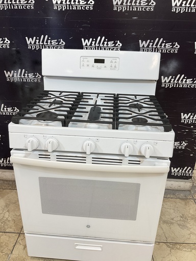 [107330] Ge Used Natural Gas Stove 30inches (white)