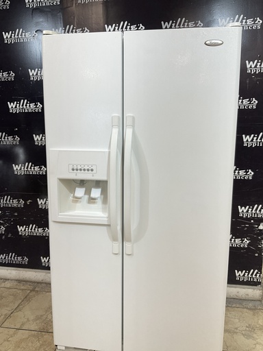 [107344] Whirlpool Refrigerator Side by side 36x69 1/2” (White)