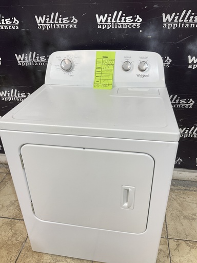 [107377] Whirlpool Electric Dryer 220volts (30 AMP) 29inches {no cord} (White) 