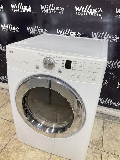 [107378] Lg Electric Dryer 220volts (30 AMP) 27inches {no cord} (White) 