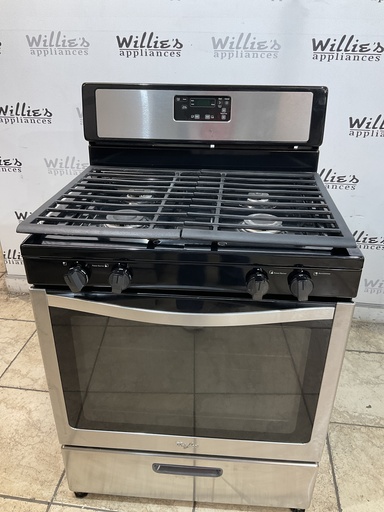 [107375] Whirlpool Natural Gas Stove 30inches (Stainless Steel) 