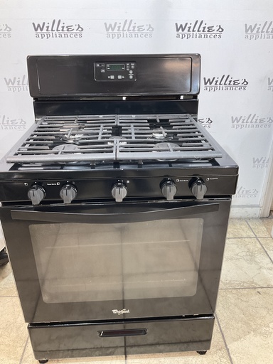 [107428] Whirlpool Natural Gas Stove 30inches (black) 
