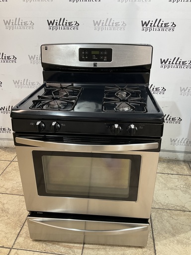 [107458] Kenmore Natural Gas Stove 30inches (Stainless Steel) 