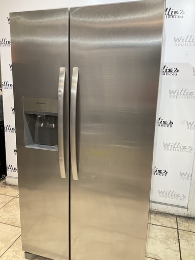 [107495] Frigidaire New Open Box Refrigerator Side by Side 36x70 (Stainless Steel)