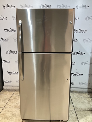 [107546] Ge Refrigerator Top and Bottom 30x66 1/2” (Stainless Steel) 
