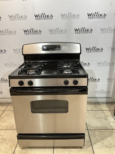 [107489] Ge Natural Gas Stove 30inches (Stainless Steel) 