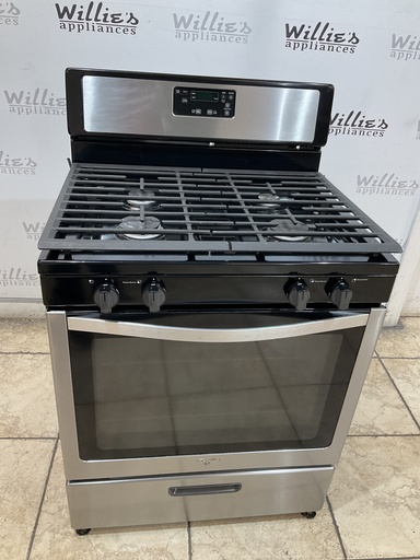 [107551] Whirlpool Natural Gas Stove 30inches (Stainless Steel) 