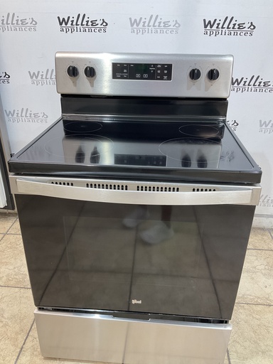 [107650] Whirlpool Electric Stove 220volts (40/50 AMP) 30inches {no cord} (Stainless Steel) 
