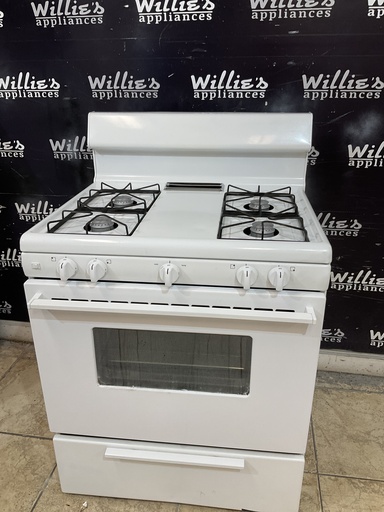 [107659] Frigidaire Natural Gas Stove 30inches (White) 