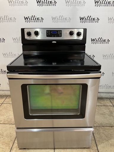 [107688] Whirlpool Electric Stove 220volts (40/50 AMP) 30inches {4 prong} (Stainless steel) 