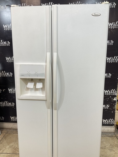 [107694] Whirlpool Refrigerator Side by Side 36x69 1/2” (White)