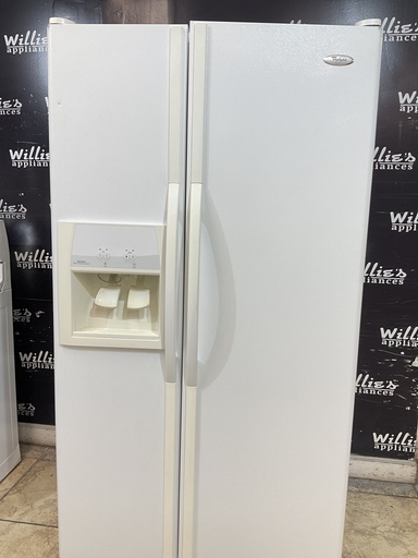 [107693] Whirlpool Refrigerator Side by Side 36x69 1/2” (white)