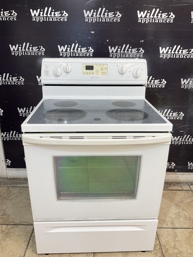 [107707] Whirlpool Electric Stove 220volts (40/50 AMP) 30inches {3 prong} (White)