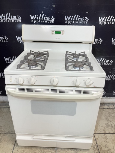 [107729] Hotpoint Natural Gas Stove 30inches (Bisque) 