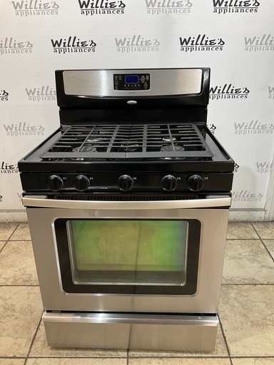 [107763] Whirlpool Natural Gas Stove 30inches (Stainless Steel) 