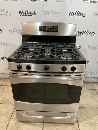 [107771] Ge Natural Gas Stove 30inches (Stainless Steel) 