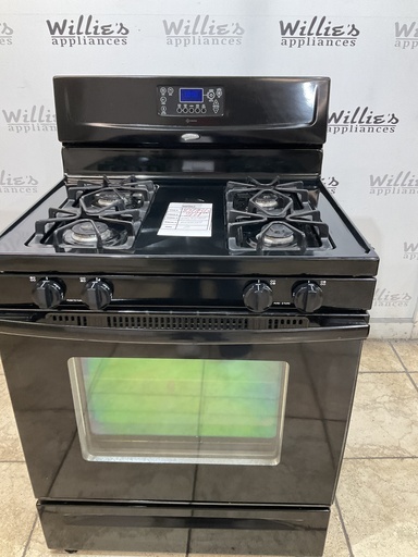 [107786] Whirlpool Natural Gas Stove 30inches (Black) 