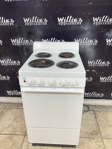 [107797] Roper Electric Stove 220volts (40/50 AMP) 20inches {3 prong} (White) 