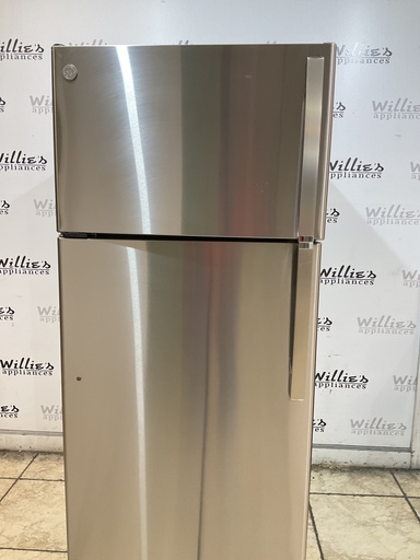 [107830] Ge Refrigerator Top and Bottom 28x67 (Stainless Steel) 