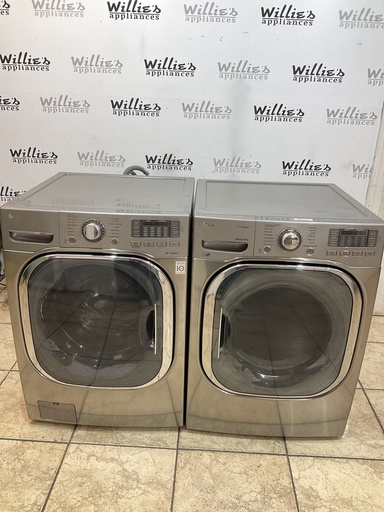 [107810] Lg Natural Gas Set Washer/Dryer 27inches (Grey) 