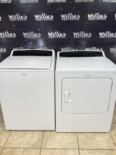 [107821] Whirlpool Electric Set Washer/Dryer 220volts (30 AMP) 27/29 inches {3 prong} (White)