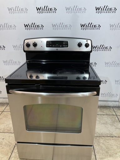 [107885] Ge Electric Stove 220volts (40/50 AMP) 30inches {no cord} (Stainless steel) 