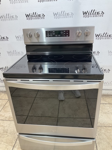 [107942] Whirlpool Electric Stove 220volts (40/50 AMP) 30inches {no cord} (Stainless steel) 