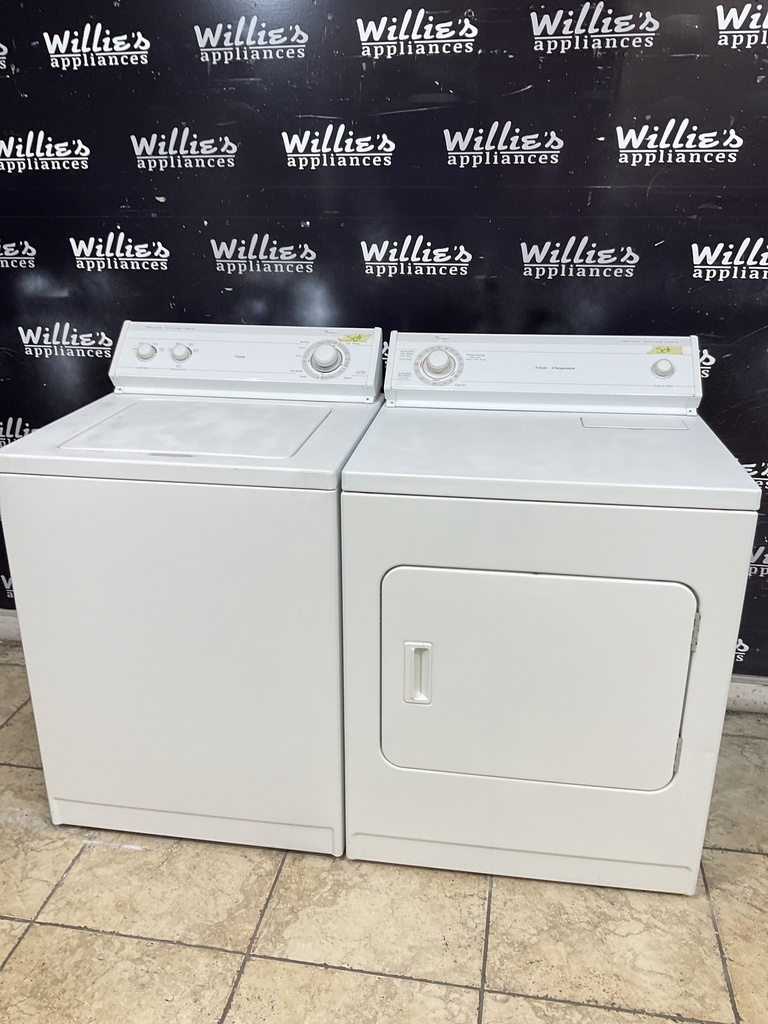 Whirlpool Electric Set Washer/Dryer 220volts (30 AMP) 27/29inches {4 prong} (White) 