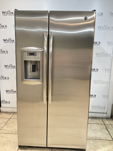 [108080] Ge Refrigerator Side by Side Counter Depth 36x69 1/2” (Stainless Steel) 