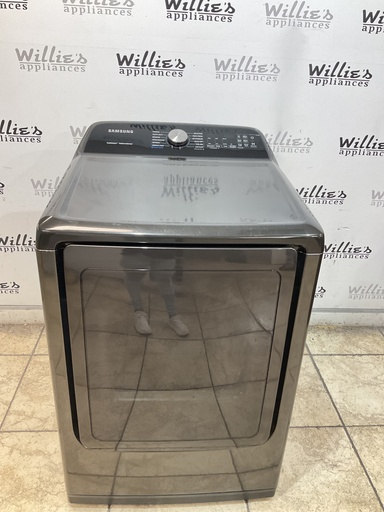 [108114] Samsung Electric Dryer 220volts (30 AMP) 27inches {4 prong} (Dark Grey) 