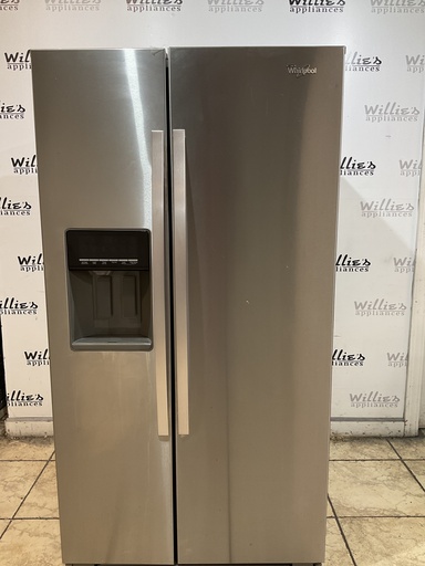 [108153] Whirlpool Refrigerator Side by Side Counter Depth 36x69 1/2” (Stainless Steel) 