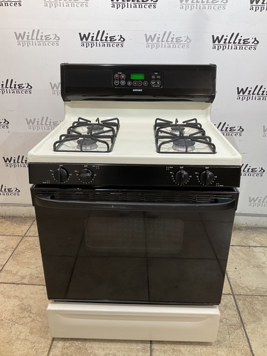 [108308] Hotpoint Gas Propane Stove 30inches (Bisque/black) 