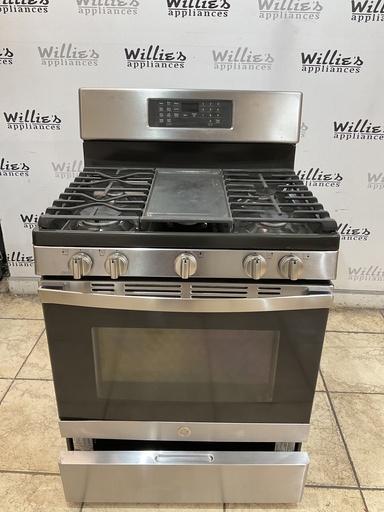 [108346] Ge Natural Gas Stove 30inches (Stainless Steel) 