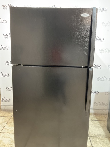 [108404] Whirlpool Refrigerator Top and Bottom 33x66 (Black) 